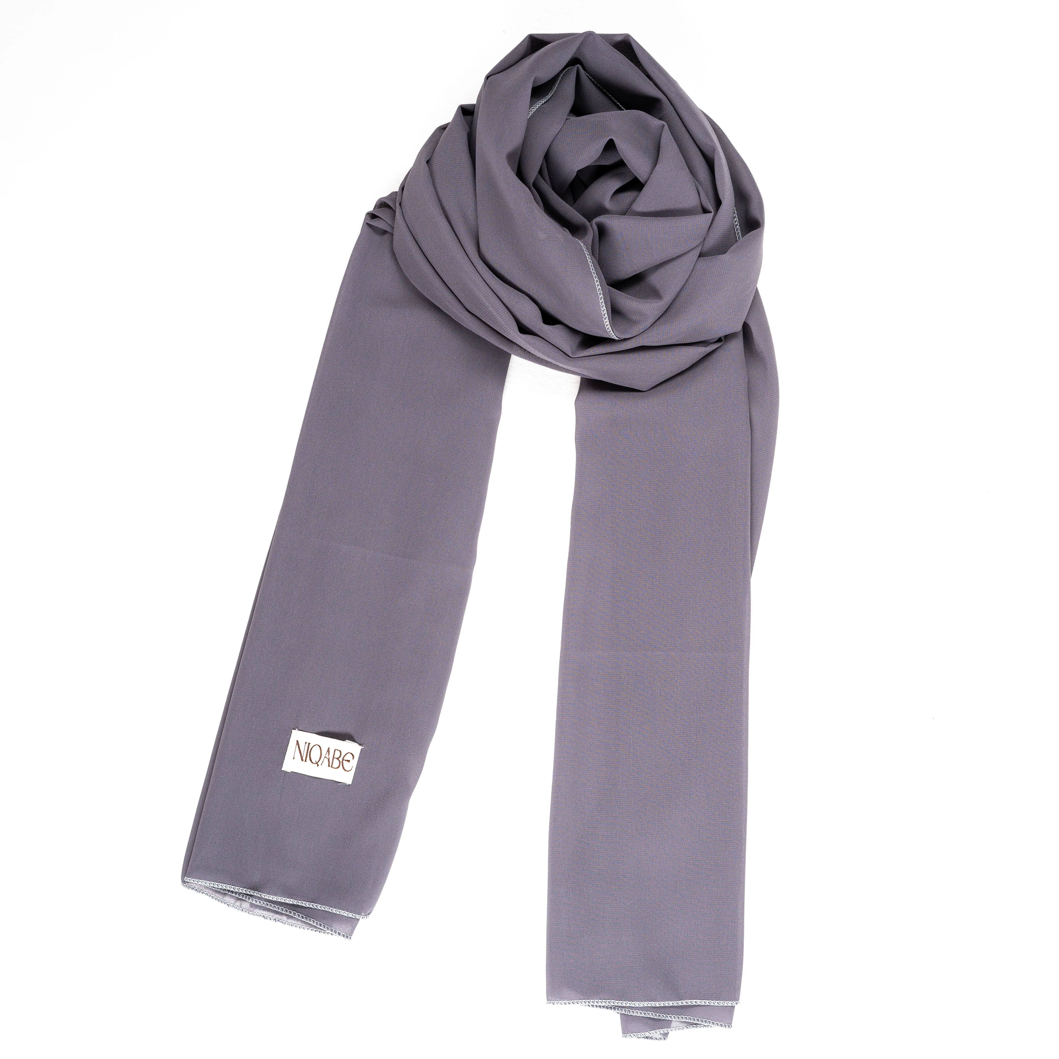 Chiffon Georgette Hijab - Ash Grey